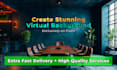 design virtual studio background in 2 hours