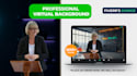 design realistic virtual background in 2 hours