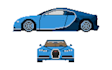 create pixel art vehicles and roads