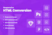 convert psd to html responsive bootstrap 4