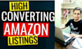 craft a perfect amazon product listing and amazon listing optimization