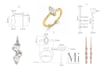 create a technical jewelry design sketch from your ai image
