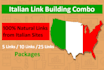 do italian link building combo package