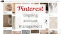 manage your pinterest account for 30 days