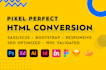 convert PSD to html css bootstrap 5 responsive