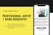 write your professional artist or band biography