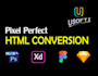 convert figma to HTML, PSD to HTML, xd to html