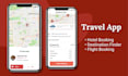 develop travel app with destination finder, hotel and flight booking options