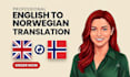 translate from norwegian to english fast