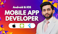 develop a professional flutter mobile app for android and ios