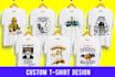 create custom and trendy t shirt design