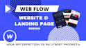 do webflow website design and convert figma xd to webflow