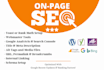 do on page SEO optimization and technical setup