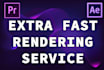 render export premiere pro or after effects projects