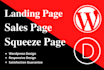 create a modern landing page, sales page design