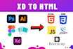 convert xd to HTML
