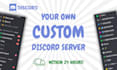 setup custom discord server within 24 hours