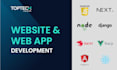 develop web apps using node nest react next vue angular