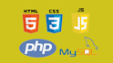 develop websites using html, css, javascript, php, mysql