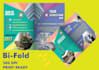 create modern bifold, trifold, multi page brochure