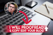 proofread and copy edit your entertainment industry blog