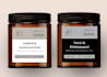 design candle label, candle package and logo design