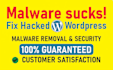 do recover hacked word press websites,  malware, remove