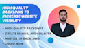 build high quality backlinks to increase website visibility