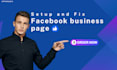 setup and optimize your facebook business page and fb shop