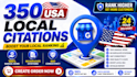 create 350 USA local citations and directory submission