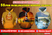 do unique custom sublimation hoodie, clothing apparel design