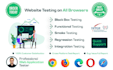 do black box testing ensuring all functionalities on cross browsers