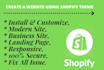 create an ecommerce website using shopify theme in wordpress