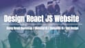 design react js website using  react bootstrap, material UI