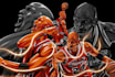 create unique vector pop art for sports player