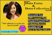 do data entry and data collection