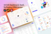 design modern saas UI UX and web app dashboard