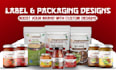 do product packaging , box, pouch, jar, bottle label design