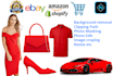 do bulk photos background removal  and photosop editing