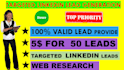 provide targeted b2b linkedin lead generation