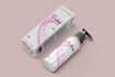 create a shampoo label design , oil label free qr