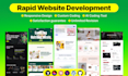 design modern mobile friendly static website