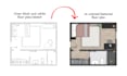 colored your 2d floor plan real estate