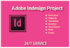 do professional adobe indesign project