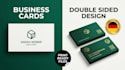 design modern double sided business cards for your brand