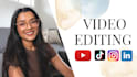 do professional and creative youtube video editing
