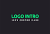 design a creative modern custom made logo intro animation