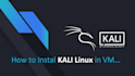 install kali linux in vm