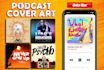 design a unique podcast logo and cover art