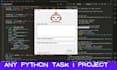do python programming tasks and coding algorithms with gui